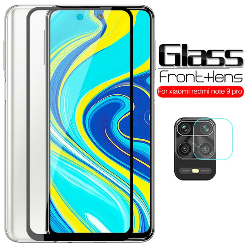 2 в 1 Защитное стекло для объектива камеры redmi note 9 s|Защитные стёкла и плёнки