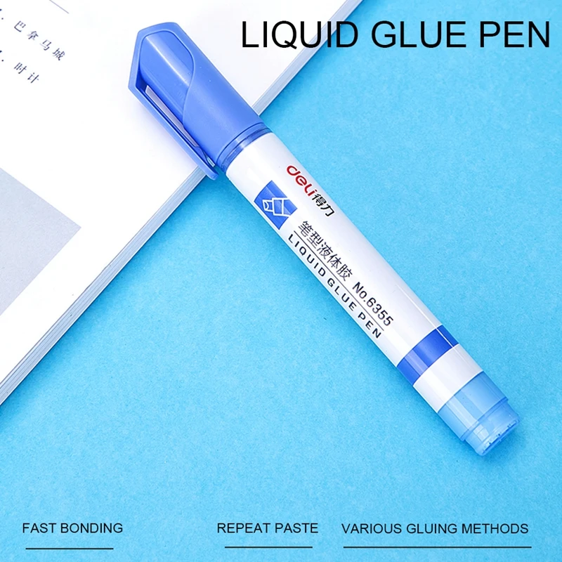 5 шт./лот Deli 68554 pen shaped клей воды 2 3 мл жидкий пера легко носить с собой office для дома и