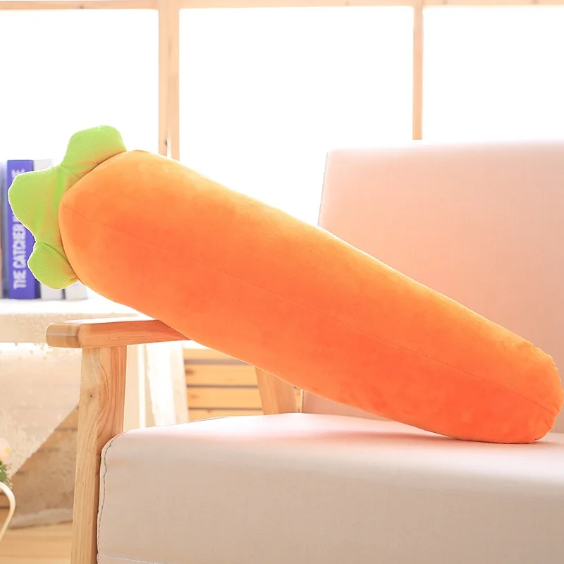 

110cm Carrot Plush Pillow Toy INS Popular Soft Stuffed Peluches Carrot Cushion Doll Comfortable Sleeping Plant Toy Gift for Girl
