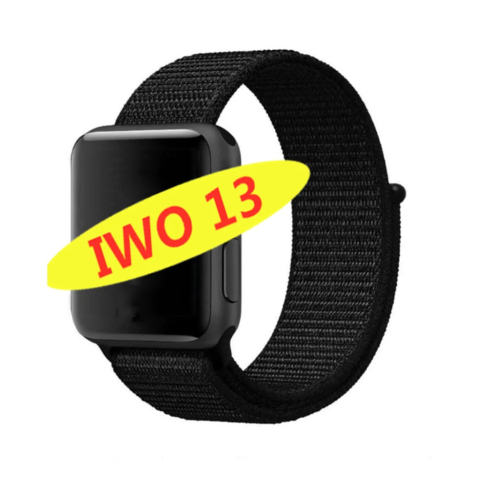 Nylon strap IWO 13 умные часы серии 5 1:1 44 мм Ip68 Водонепроницаемые для apple iPhone 11 MAX IOS Android smartwatch для женщин и мужчин PK IWO 10/11/12 - Цвет: Nylon strap