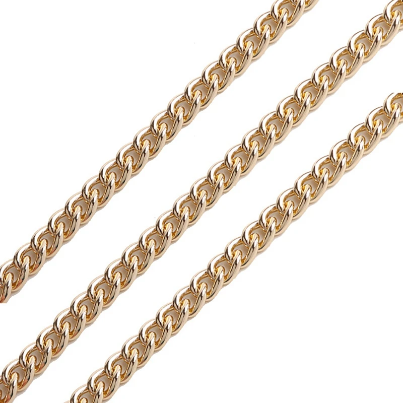 

5M/Roll 12mm Width Aluminum Chains Rhodium Link Chain Necklace Color Link Chain for Punk Jewelry DIY Making