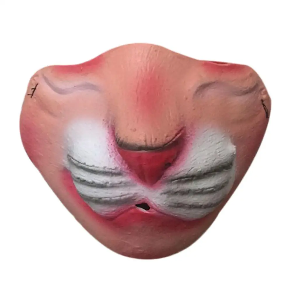 Косплей страшная маска Забавный Латекс Хэллоуин Половина бар танец Вечеринка