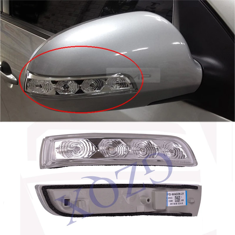 CAPQX 2 шт. подлинные боковые зеркала заднего вида светодиодный сигнал поворота