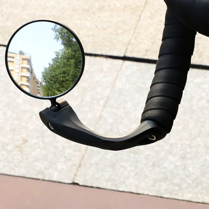 

Bicycle Foldable Convex Rearview Mirror Scratch Resistant Glass Lens Mountain