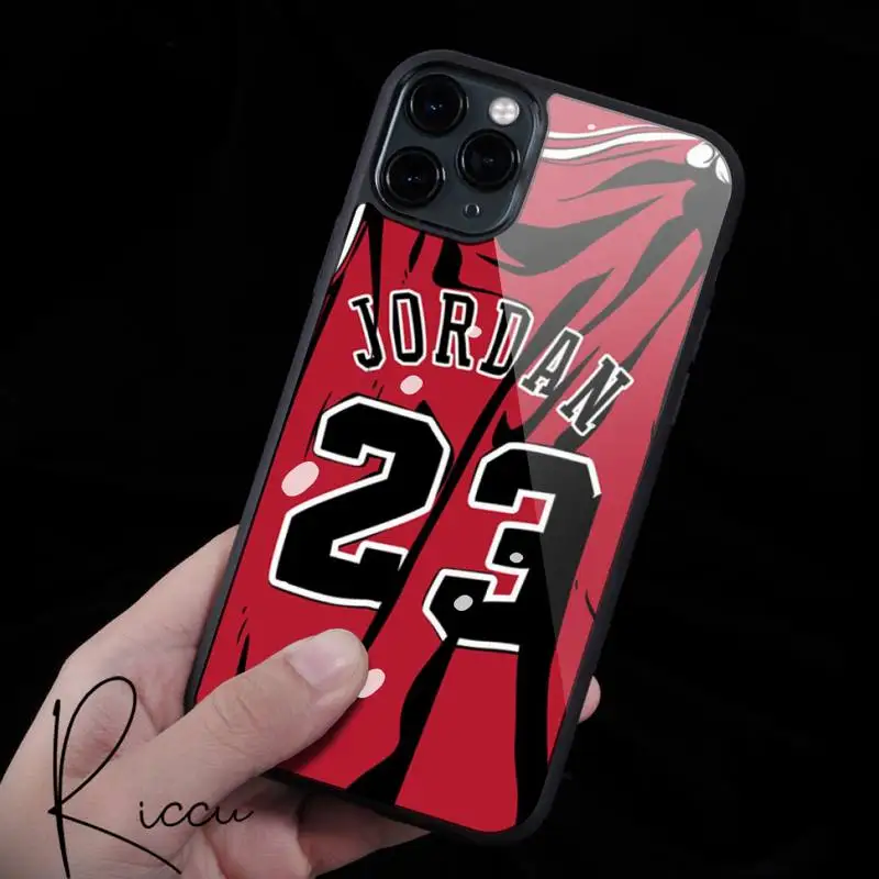 

Basketball Jordan 23 Phone Case Rubber for iPhone 12 11 Pro Max XS 8 7 6 6S Plus X 5S SE 2020 XR 12 Mini case