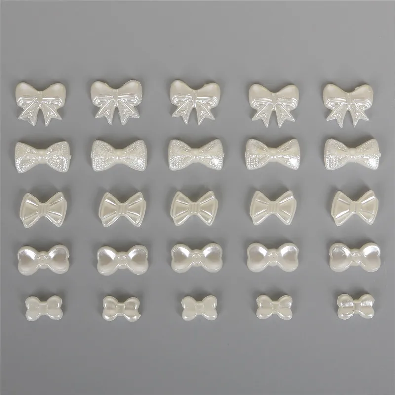 300шт/пакет Бабочка Плоская Закрепка Кабошон Имитация Пластиковая Жемчужина ABS для Ювелирных Изделий, Ремесел, Украшения Для Дома и Телефона