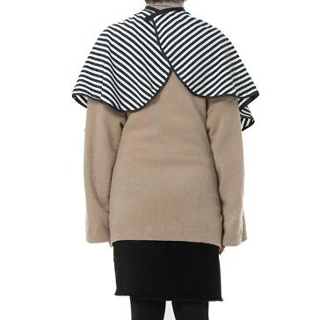 

Adjustable Black and White Stripe Hairdressing Gown Hair Cutting/Barbers Cape Hairdresser Hairdressing Hair Cutting Gown Barber