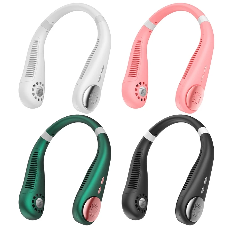 

Портативный шейный вентилятор с 3 скоростями, свободные руки, подвесной вентилятор, дизайн наушников, батарея 4000 мАч, Портативный Персональ...