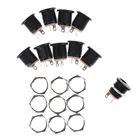 10 шт. 5,5 мм x 2,1 мм DC Мощность муфтовый стыковочный переводник DC022 DC Питание разъем Женский Панель крепление разъем адаптера