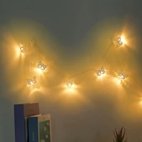 10 led hollow out butterfly shape decorative string lights night lamp holiday 831b