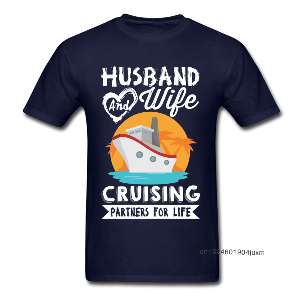 

Men T Shirt One Piece Tshirt Husband and Wife Cruising Partners Life 100% Cotton Sweatshirts Women Top T-shirts For Honeymoon