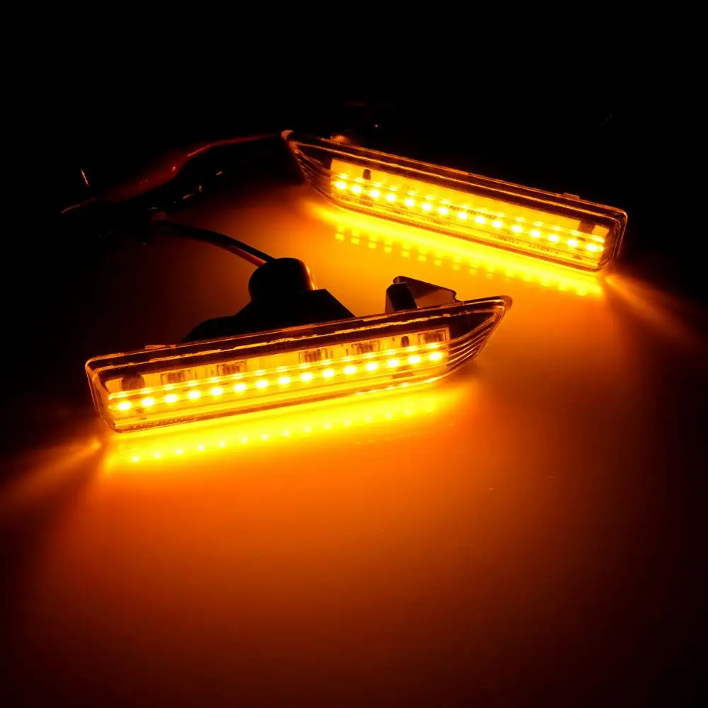 ANGRONG Amber LED Side Indicator Repeater Light For BMW M3 E36 LCI 97-99 &amp X5 E53 00-06 | Автомобили и мотоциклы