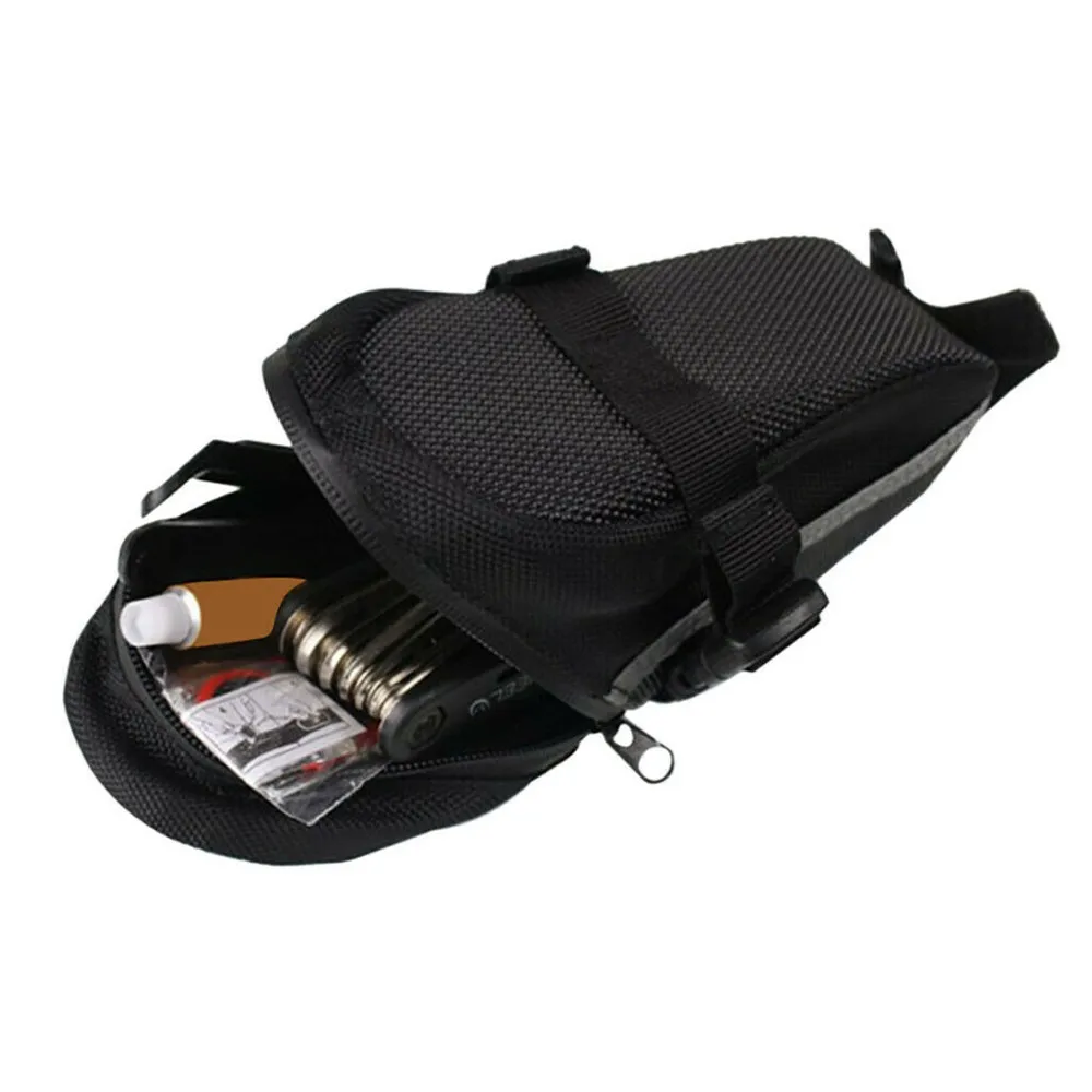 

Nylon Waterproof Bike Saddle Bag Portable Bike Storage Saddle Bag Seat Pack Bicycle Tail Bags Rear Pannier Cycling Equipment