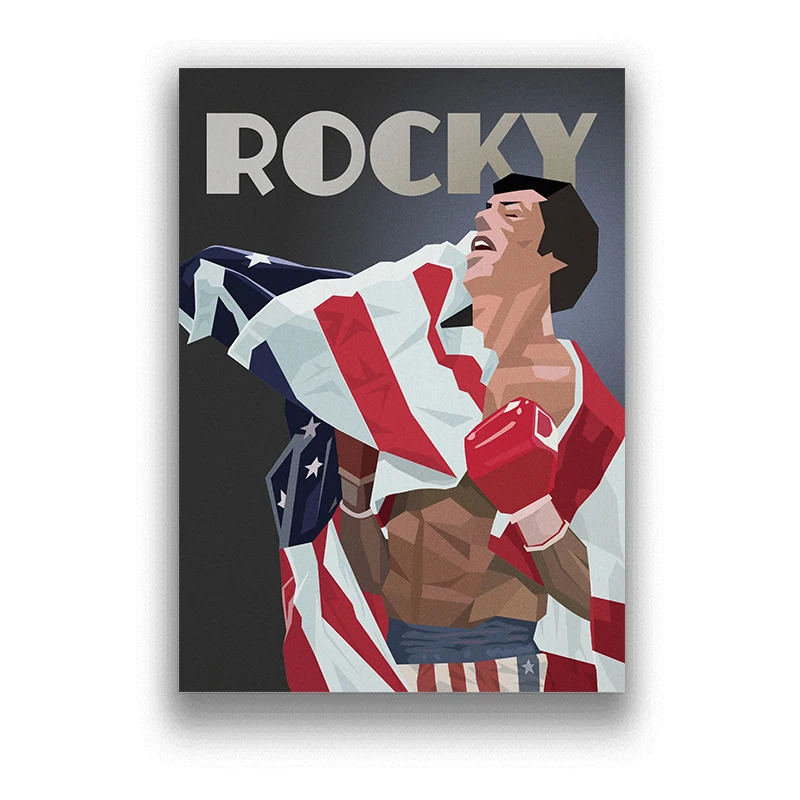 Рокки белая бумага с покрытием принты живопись украшение для дома гостиная