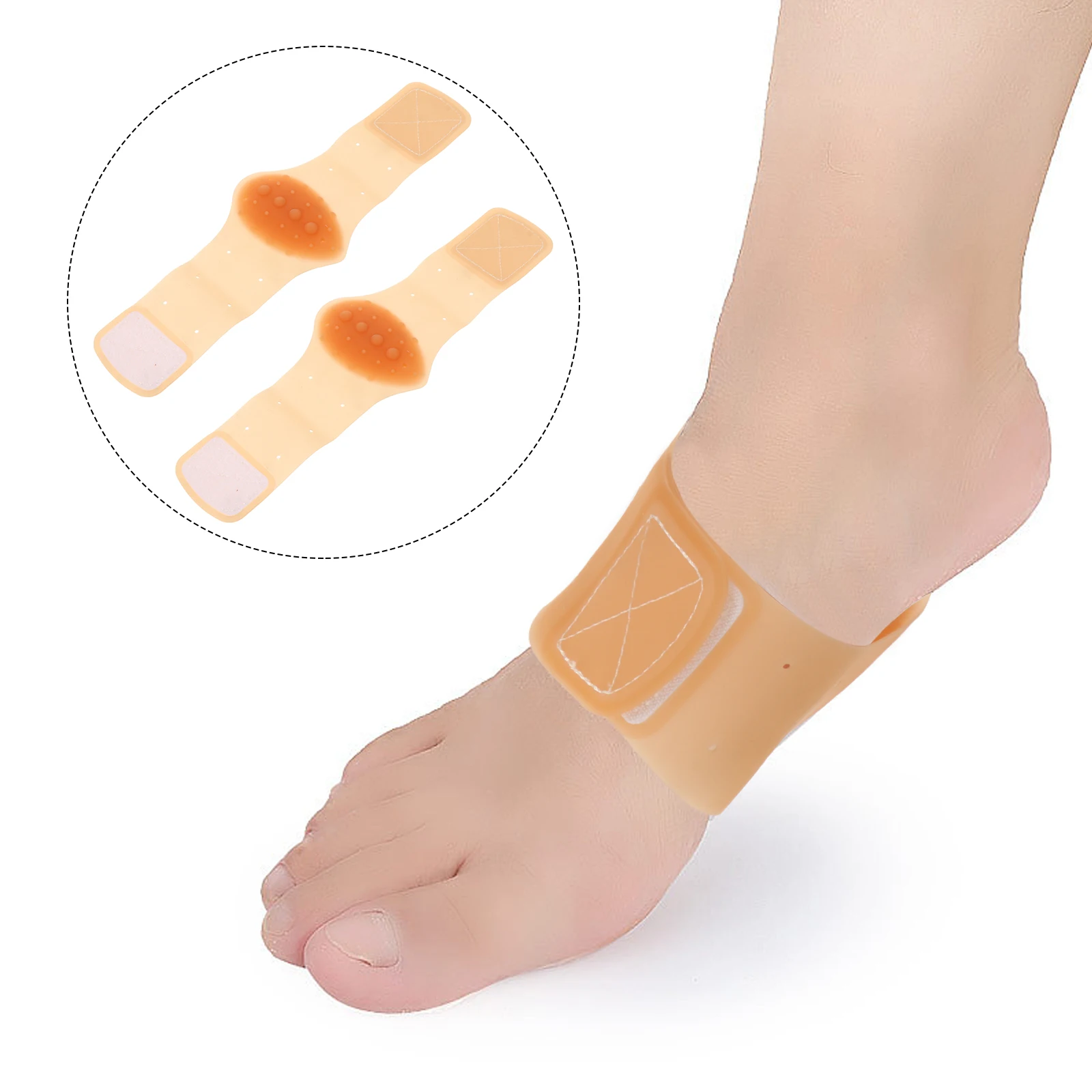 

1 Pair Flatfoot Correction Pads Practical Protective Pads Foot Arch Pads