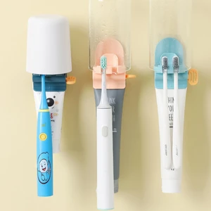 Rolling Tube Squeezer Toothpaste Dispenser Wall Hanging Easy Dispenser Rolling Holder Bathroom Accessories Toothpaste Device