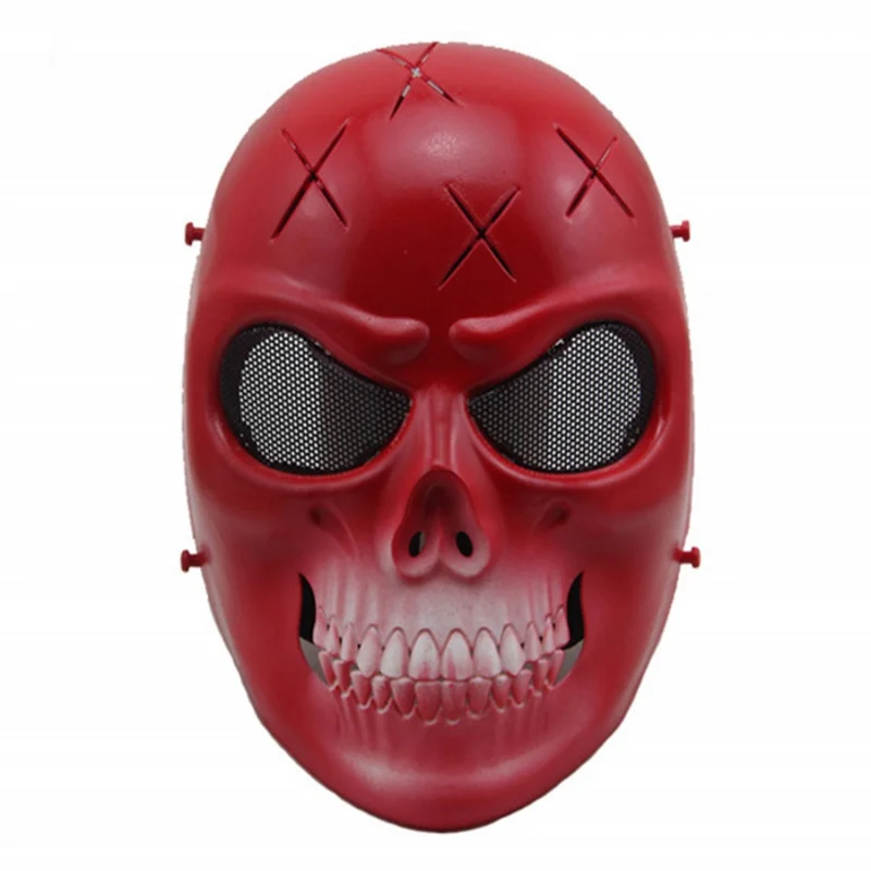 Фото - Spectre Skull Ghost Airsoft Paintball Masks Tactical Full Face Mask Mesh Hunting Military CS Wargame Scary Horror Halloween Mask halloween horror ghost face cos chainsaw thrilling murder maniac full face dance mask props makeup mask
