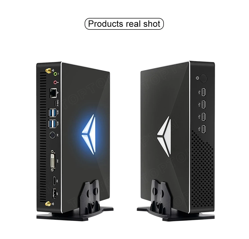 Topton новый игровой мини-ПК Nvidia RTX 3050 8G GDDR6 Intel Core i9 i7 i5 2 * DDR4 M.2 NVMe SSD настольный