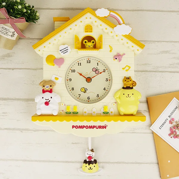 12 дюймов мультфильм My Melody Swing Дети Девочки Часы настенные кварцевые домашний декор для спальни Liveroom лучшие продажи продуктов - Цвет: Pudding dog