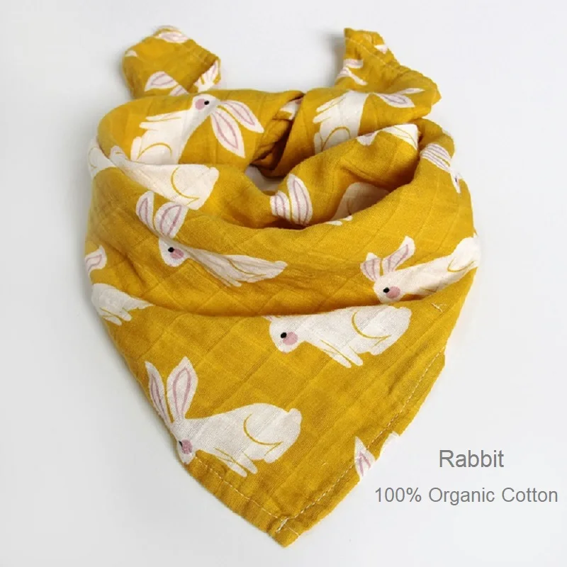 Rabbit Детское банное муслиновое полотенце, газовое Хлопковое полотенце s, платок для нагрудник для новорожденных, для кормления, тканевый платок для мытья лица - Цвет: Rabbit