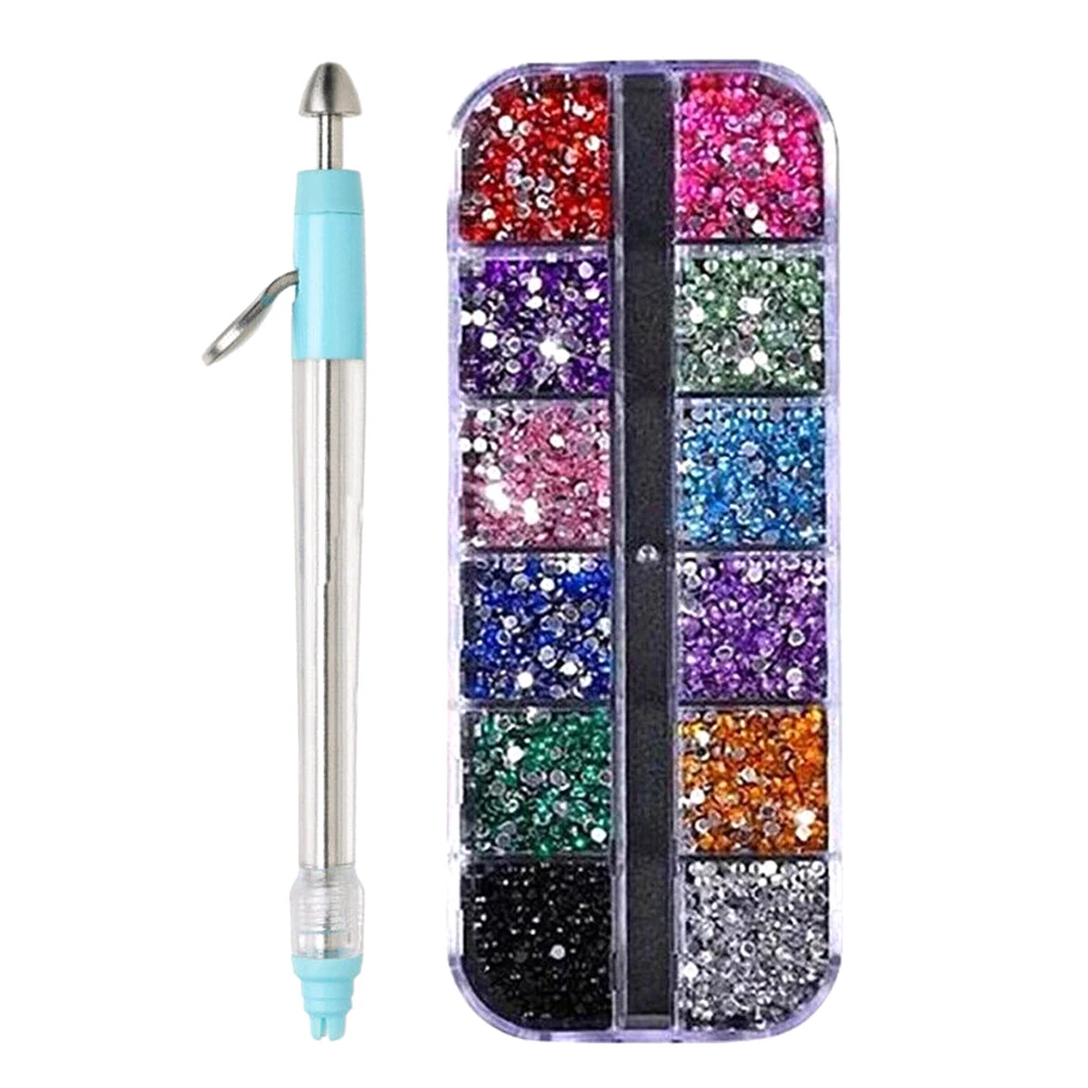 

Multifunctional Nail Diamond Painting Tool Set Double-Head Nail Point Drill Pen Kit Point Drill Pen Rhinestone Nail Decoration