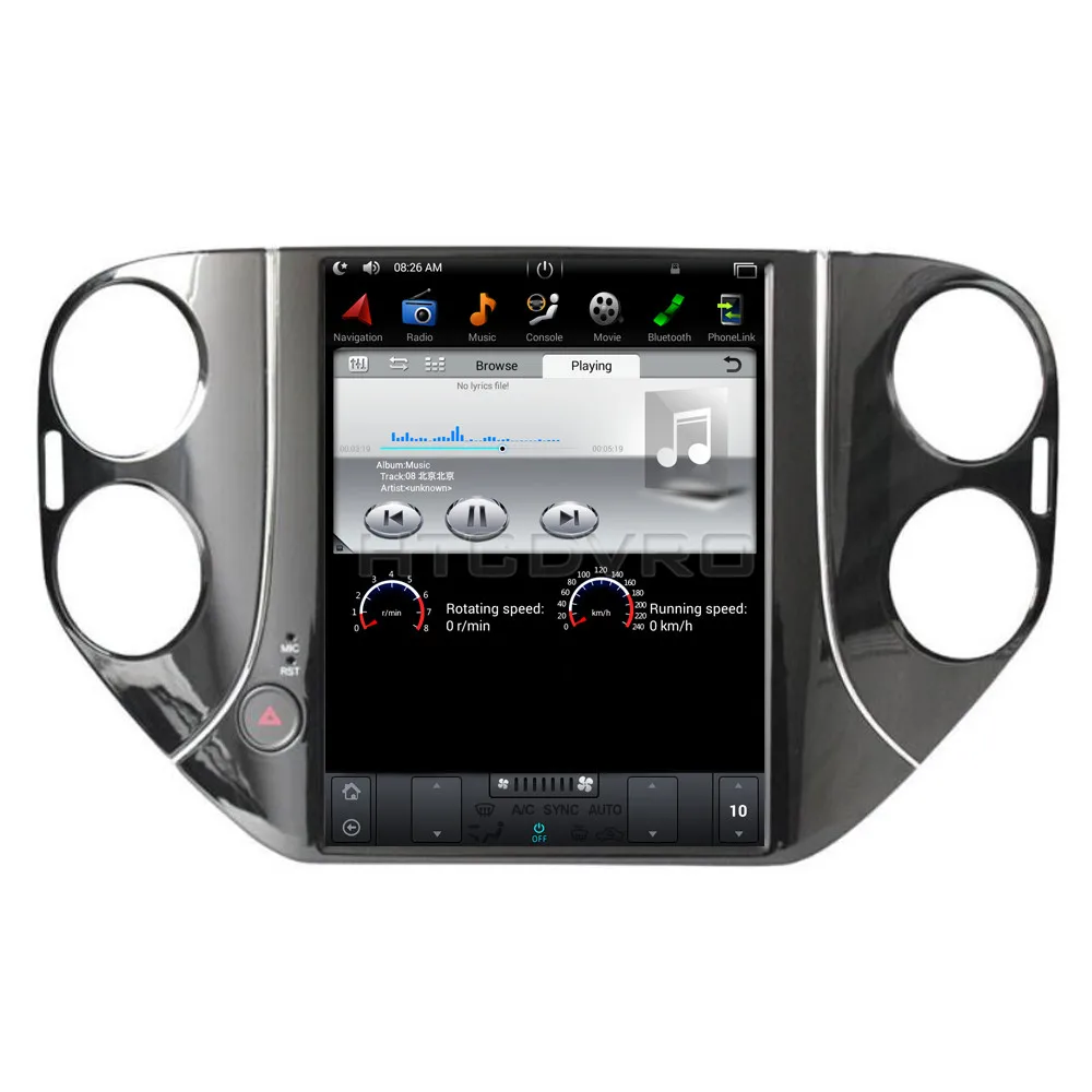 YMODVHT 10 4 дюйма Telsa стиль вертикальный экран четырехъядерный Android 7 1 2 Гб RAM