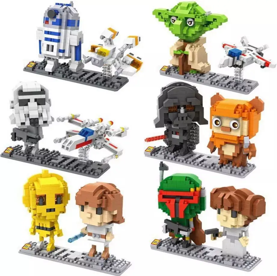 Disney Звездные войны nanobrick рисунок микро алмазный конструктор starwar штурмовика из