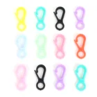 Регулируемая пластиковая застежка-карабин для изготовления ювелирных изделий своими руками, брелок, пластиковая цветная застежка-карабин, акриловые аксессуары для ювелирных изделий 33x12 мм