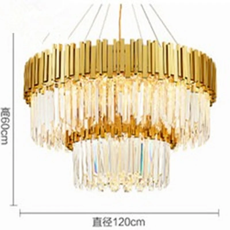 Modern Popular Crystal Chandelier Lighting Lustre Cristal Hanging Light Gold Finish E12/E14 110V/220V CE/UL Certified | Лампы и