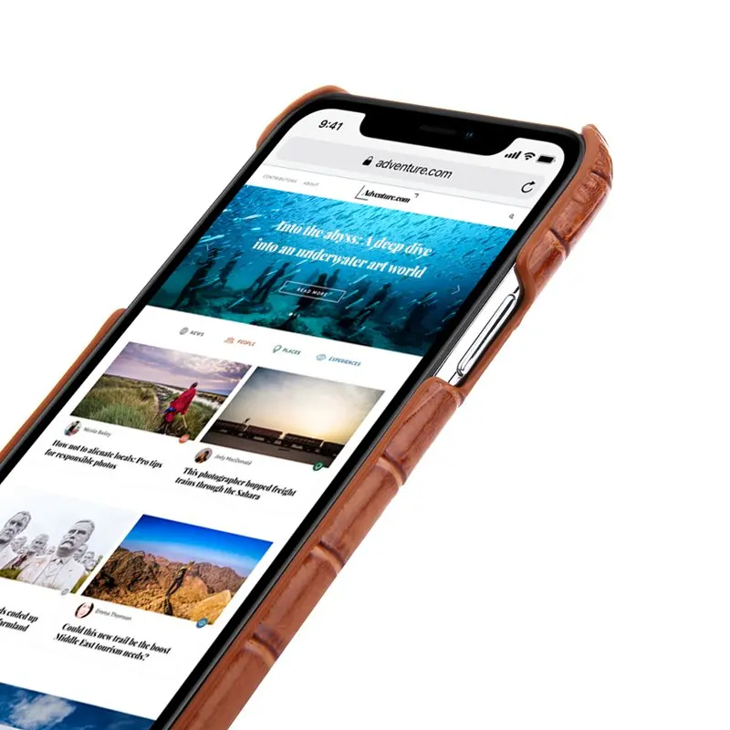 Чехол-накладка из натуральной кожи для iPhone 11 Pro MAX, Роскошный чехол для телефона из кожи аллигатора, чехол для iPhone11 Pro 11Pro Max, чехол-накладка
