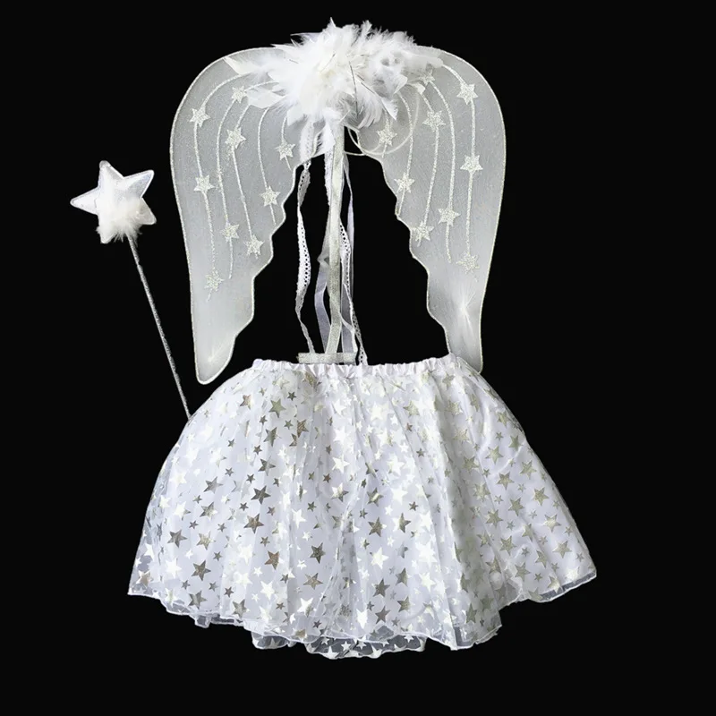 Белая юбка для косплея на Хэллоуин с искусственными волшебными палочками костюм