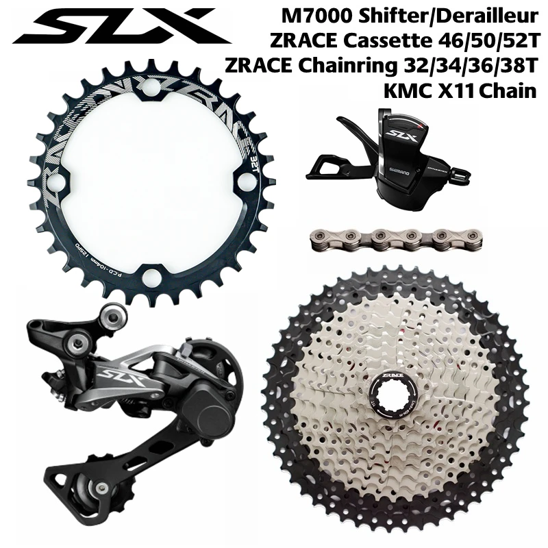 Shimano SLX M7000 триггерный переключатель передач + задний 11s sunracing/zracing Cassette11-50T/цепь KMC X11