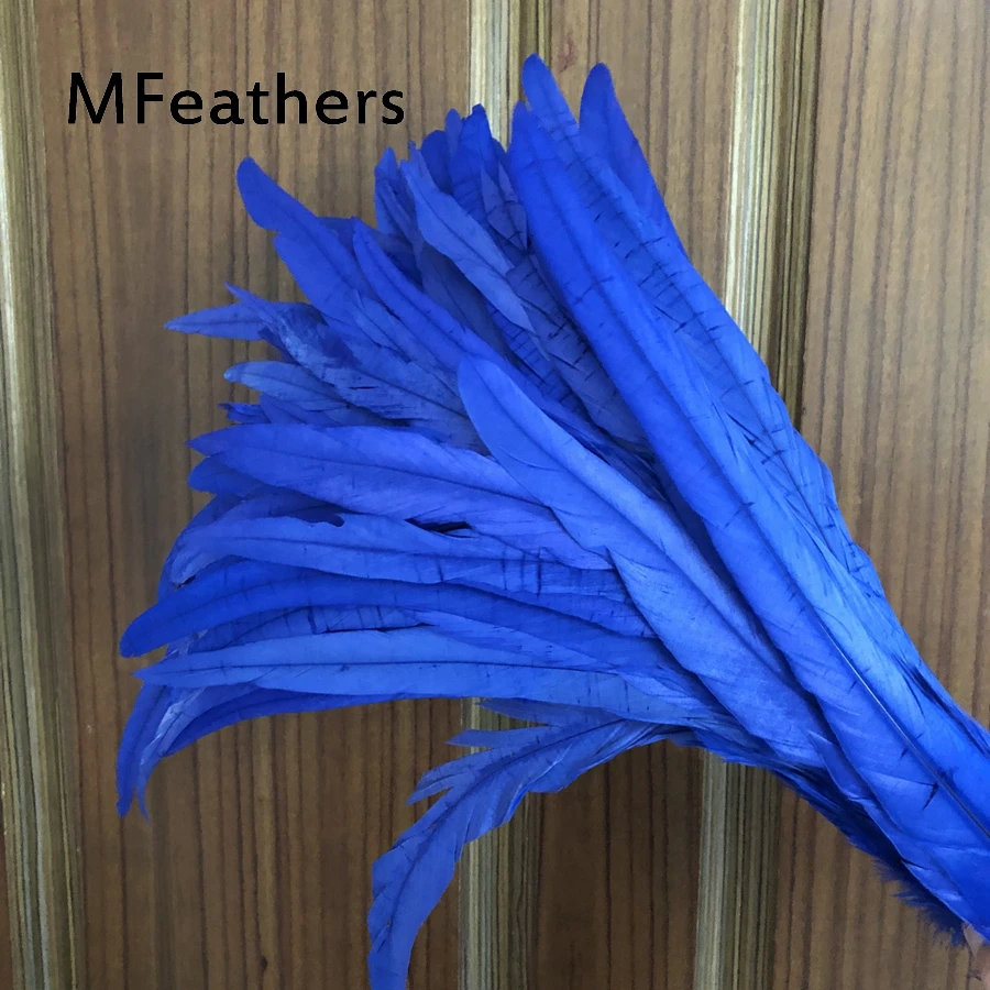 Бесплатная доставка 100-1000 шт. 25-30 см королевский синий окрашенный фазаньи куриные