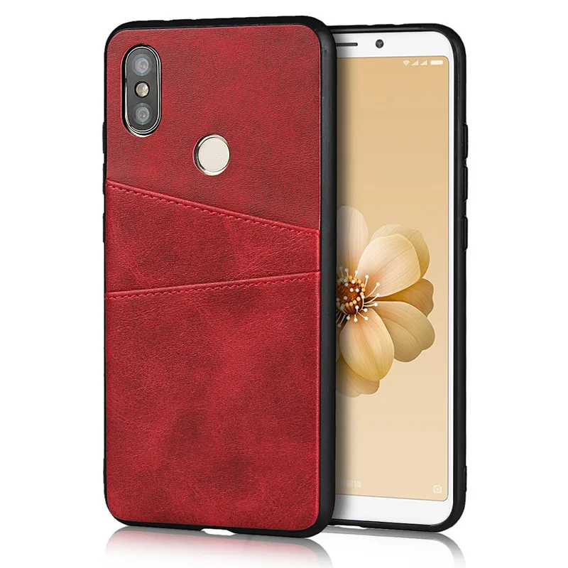 

Phone Case For XiaoMi 6X Fashion Card Slot Anti-fall Back Cover For XiaoMi 6X A2 Luxury Leather Wallet shockproof Cases Funda