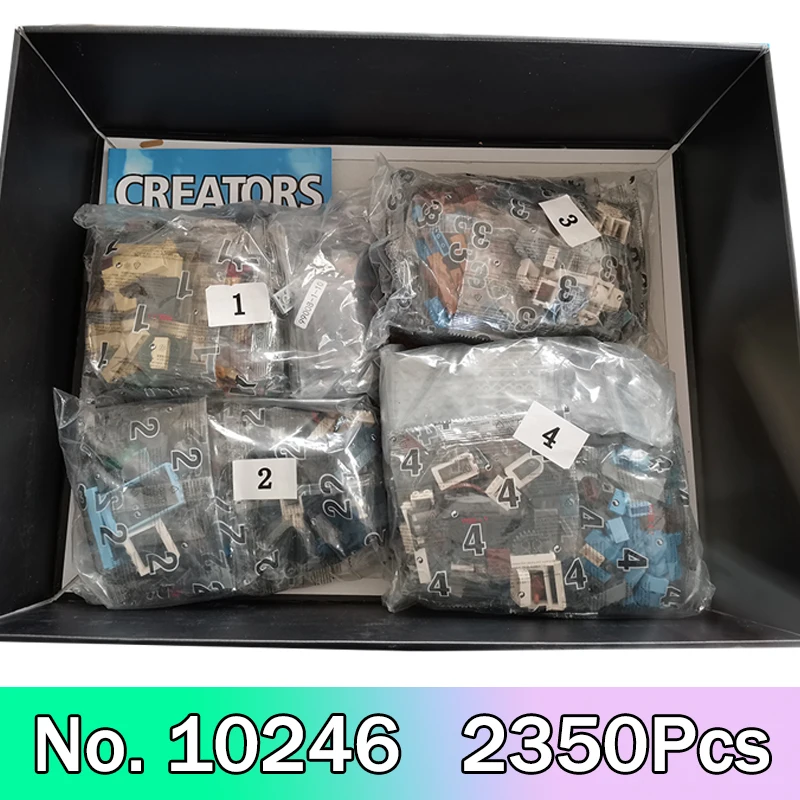 

Compatible 10246 City Streetview Series Detective's Office Model Building Blocks Education 2350pcs Bricks Toys Girl Gifts