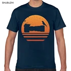 Футболка мужская хлопковая, винтажный Повседневный Топ с рисунком птицы и фотографа, модная тенниска черного цвета на заказ