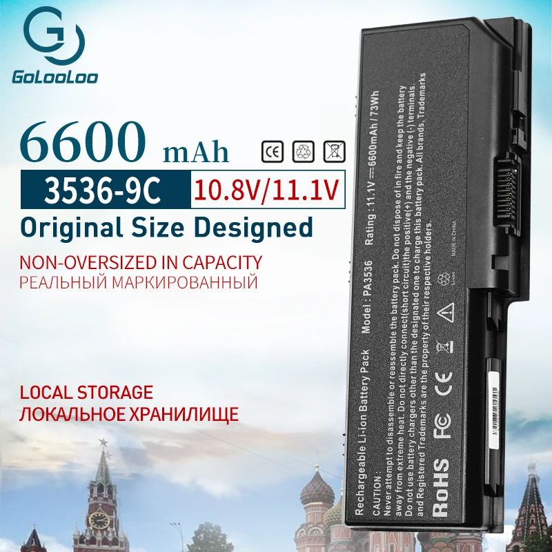 11,1 v 6600mAh лаптоп с Батарея для Toshiba PA3536U-1BRS PA3537U-1BAS PA3537U-1BRS PABAS100 PABAS101 Equium L350 P200D L350D P200