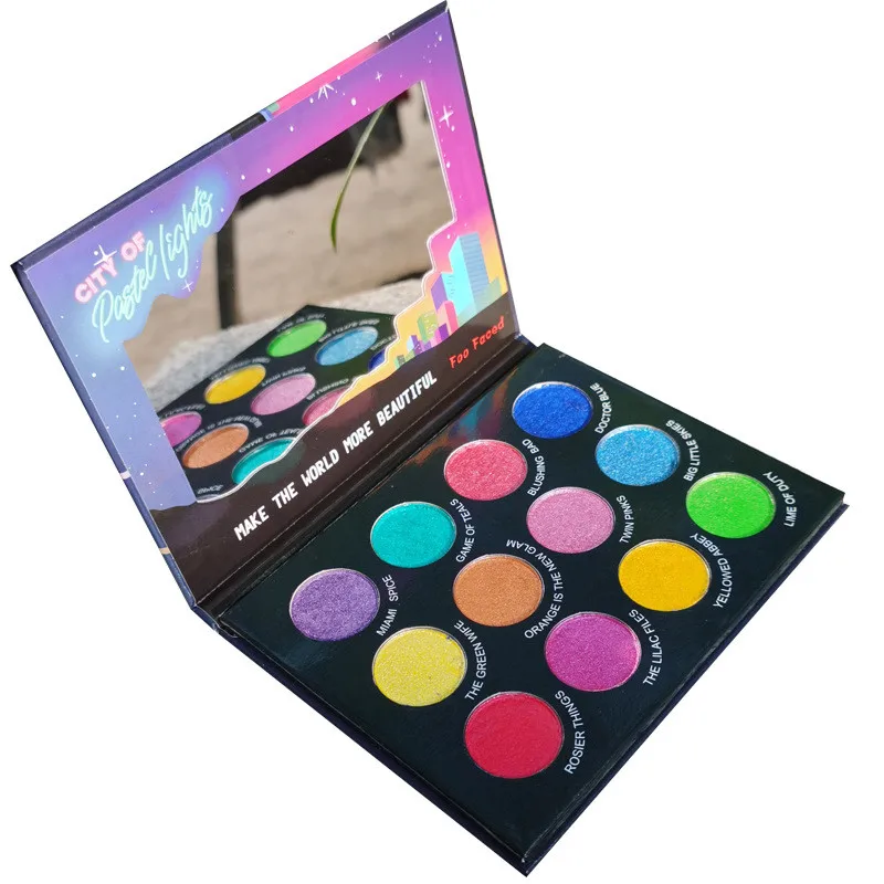 Макияж тени для век палитра косметики блеск пигмент красота глазурованные