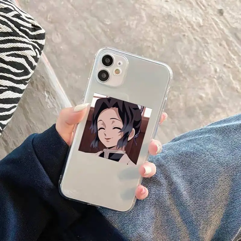 

Cute Japan Demon Slayer Phone Case For iphone 12 11 8 7 6s 6 5 5s 5c se plus mini x xs xr pro max Transparent soft