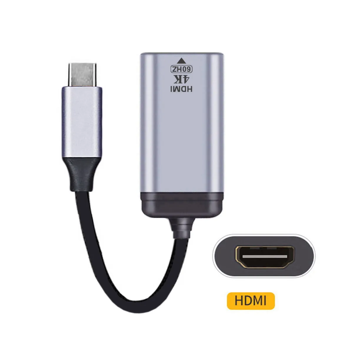 

Совместимый кабель Xiwai USB-C с HDMI адаптер HDTV 4K 60 Гц 1080p для планшетов, телефонов и ноутбуков