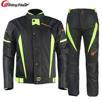 motorcycle jackets pants moto racing suits windproof autumn winter moto jackets full body armor clothes man riding equipment set