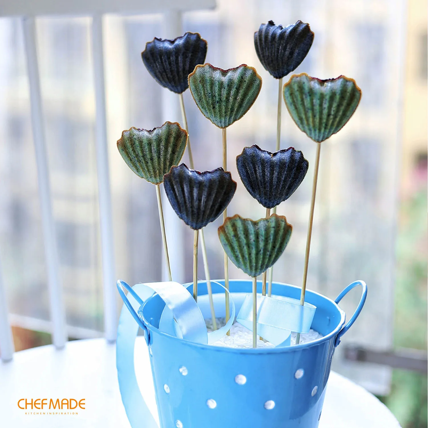 CHEFMADE Madeleine форма для выпечки тортов 12 полости с антипригарным покрытием в форме