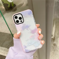 fashion colored clouds painting phone case for iphone 12 mini 11 13 pro max 7 8 plus x xr xs max se 2020 cute silicone cover