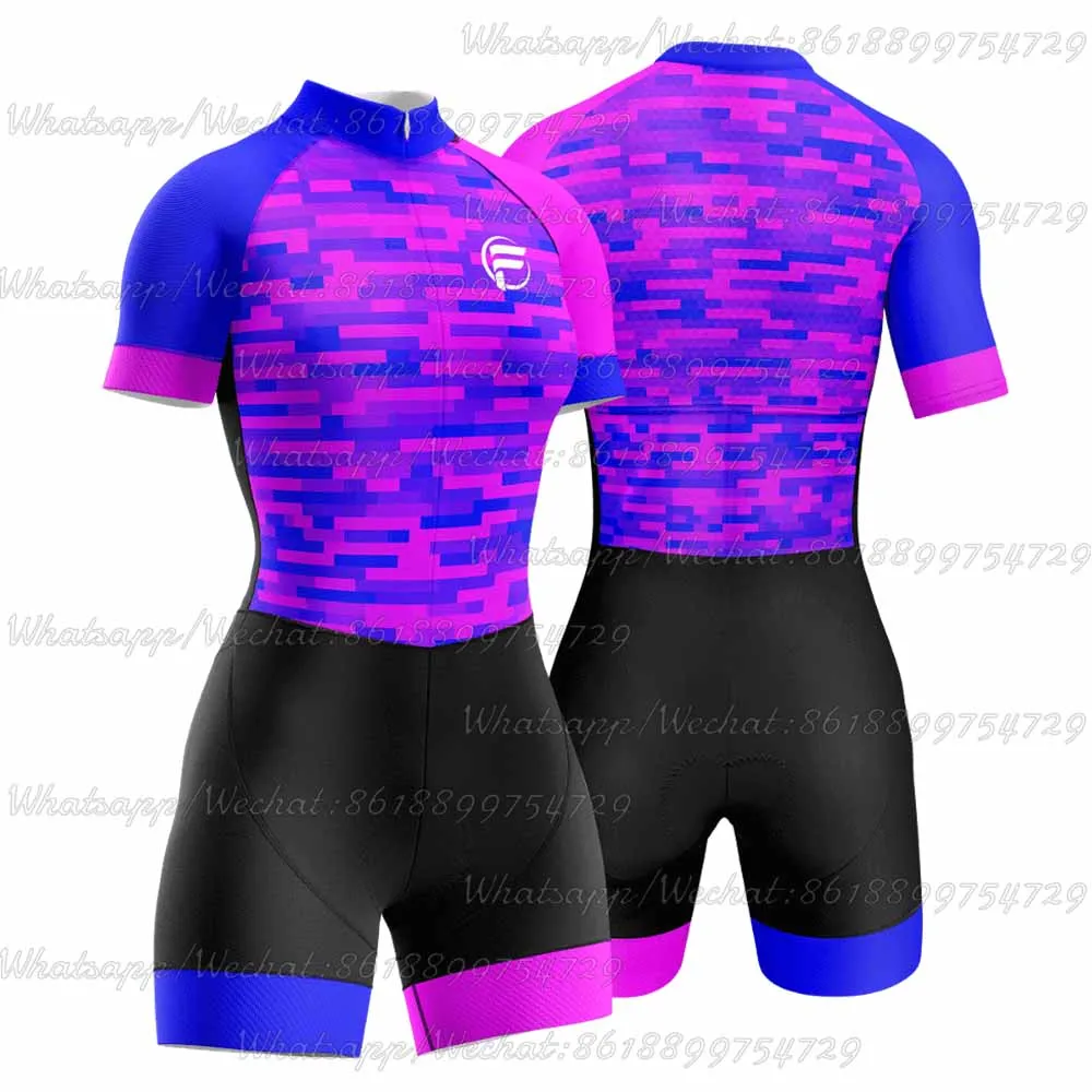 

One Piece Bodysuit Cycling Skinsuit Quick Dry Summer Bike Triathlon Women Ciclismo Speedsuit Breath Jumpsuit Mujer Kit Uniforme