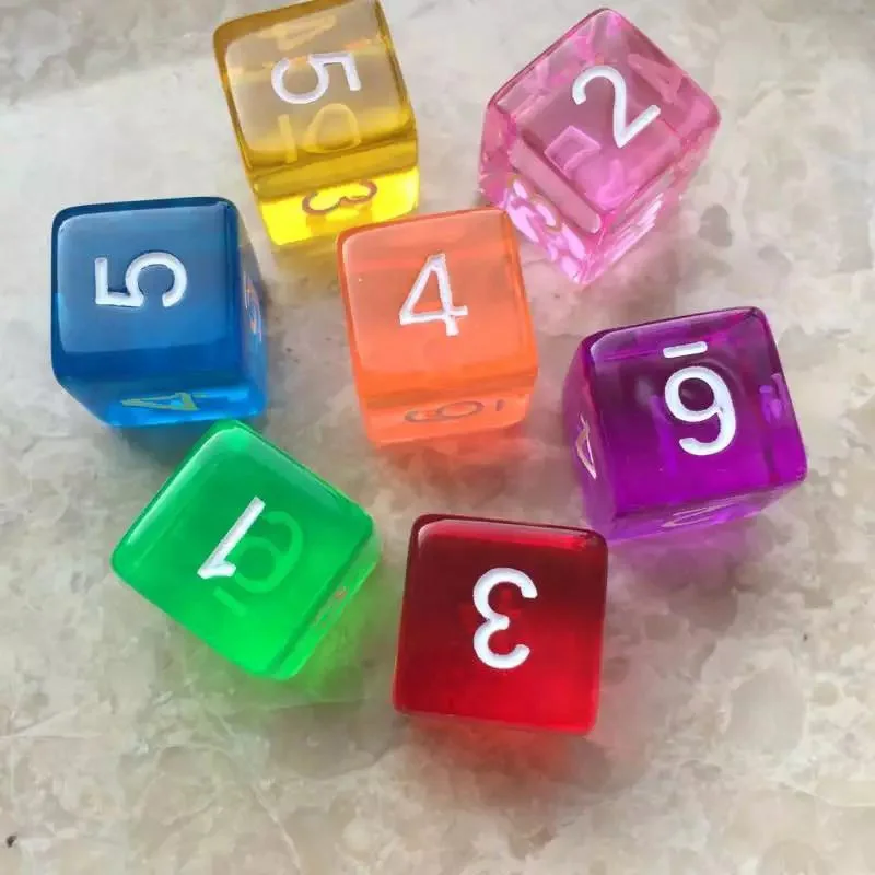 Искусственные цифровые кости 6 сторонняя забавная игра головоломка отправка