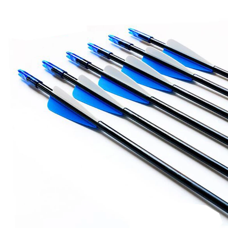 6/12 шт. стекловолокна стрелка 31 дюйм Диаметр 6 мм для спорта на открытом воздухе