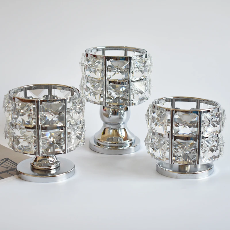 Маленький чайный светильник с арахисом и кристаллами подсвечник вечерние