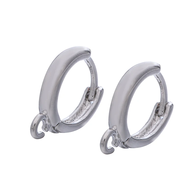 Supplies For Earwire Jewelry DIY Earring Material Round Hoop Earrings Clasps Hooks Fittings 1 Pair | Украшения и аксессуары