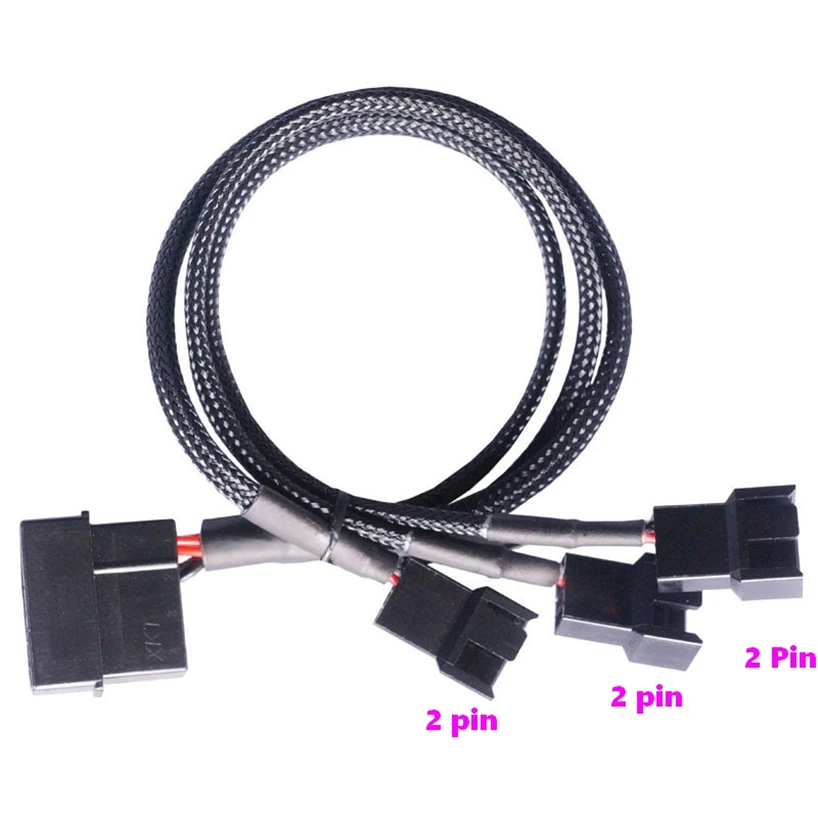 IDE 4-контактный кабель Molex-2-контактный (4-контактный 3-контактный совместимый)
