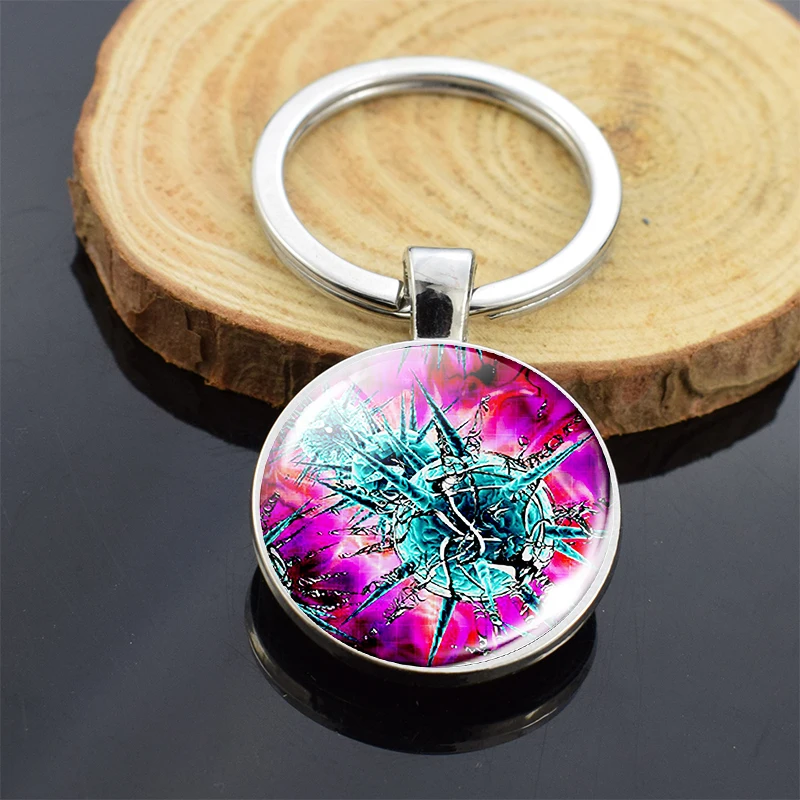 Биологический вирусный раковые клетки изображение стеклянный купол для ключа